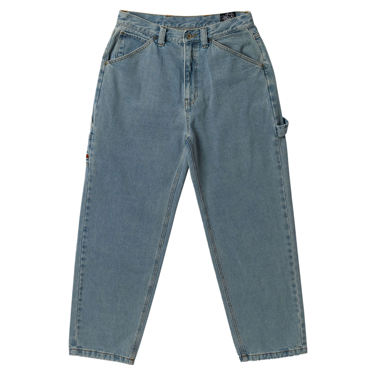 Krooked Koffin Carpenter Pants - Bleached Denim image 1