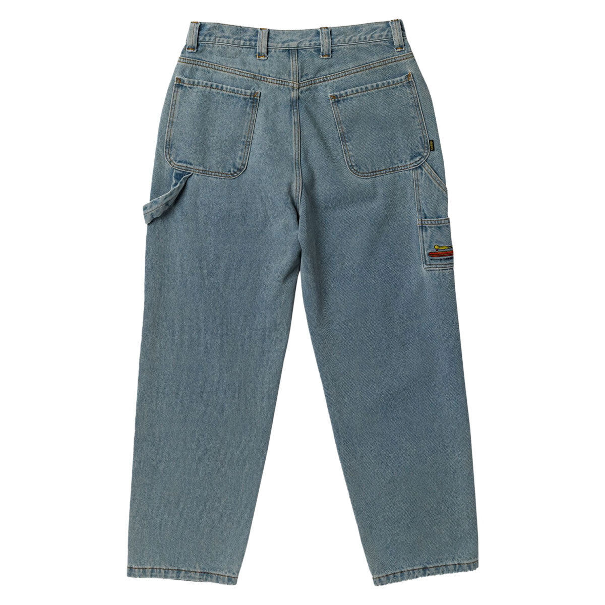 Krooked Koffin Carpenter Pants - Bleached Denim image 2