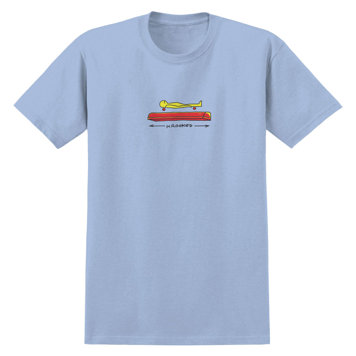 Krooked Koffin T-Shirt - Powder Blue/Multi image 1