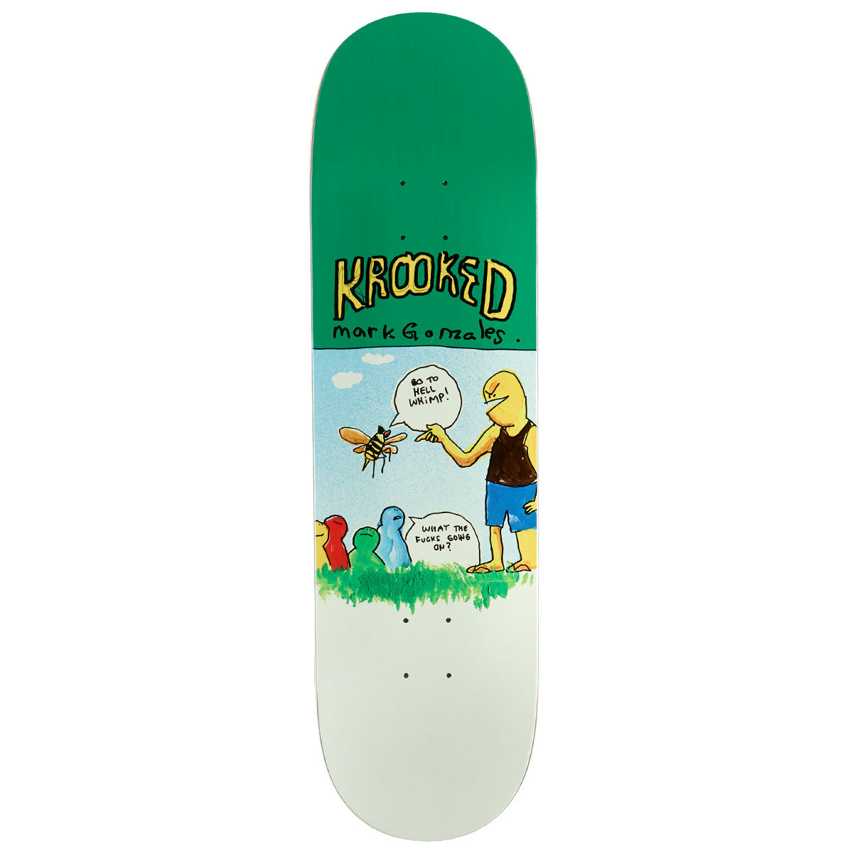 Krooked Gonz Whimp Skateboard Deck - 8.75