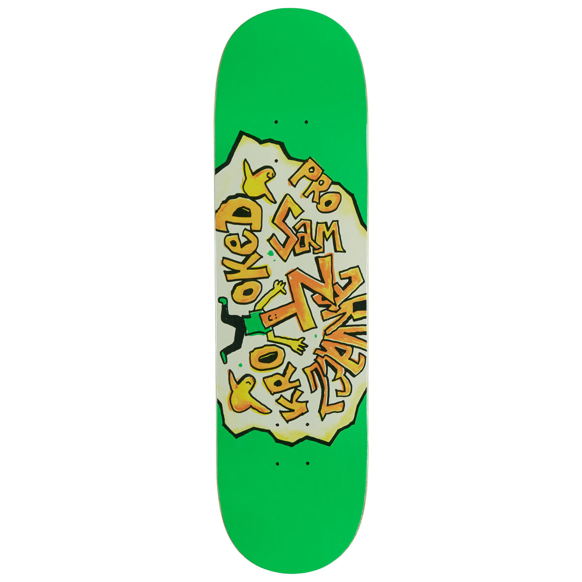 Krooked Sam Green Sam Skateboard Deck - Green - 8.50
