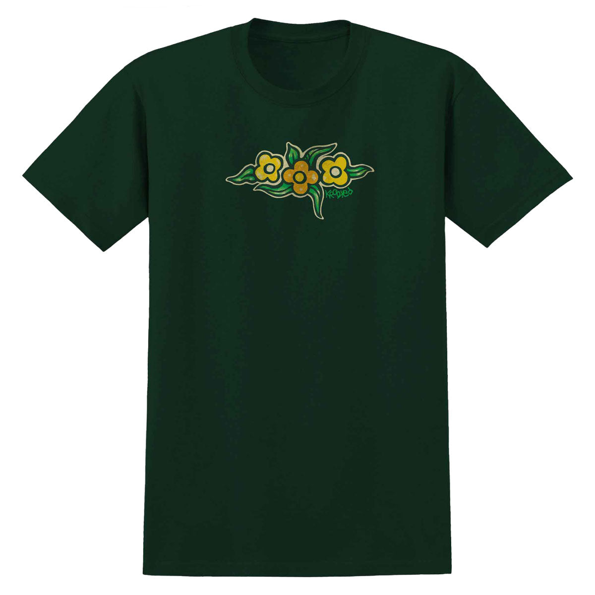 KROOKED シャツ Krooked Skateboards - Strait Eyes T-Shirt - Forest Green