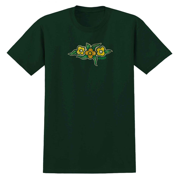 Krooked Flowers T-Shirt - Forest – CCS