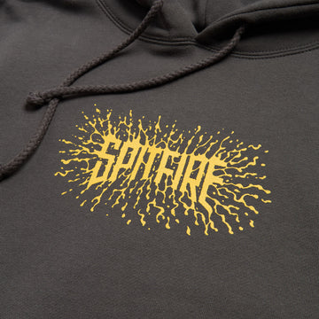 Spitfire Splat Hoodie - Charcoal/Gold