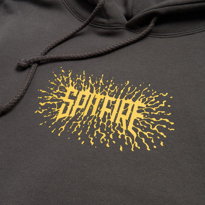Spitfire Splat Hoodie - Charcoal/Gold