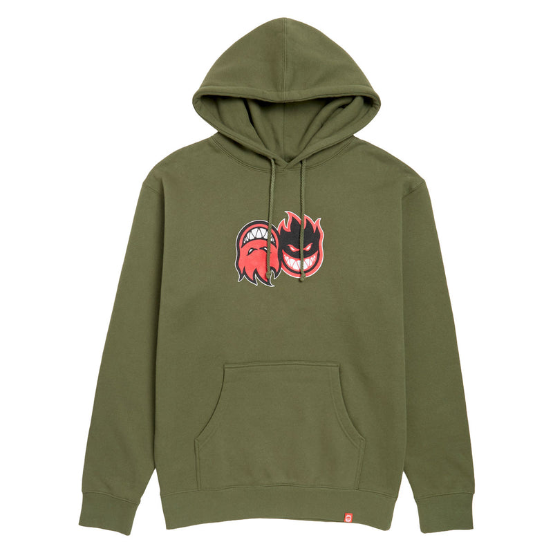Spitfire Eternal Fill Hoodie - Army/Red/Black/White