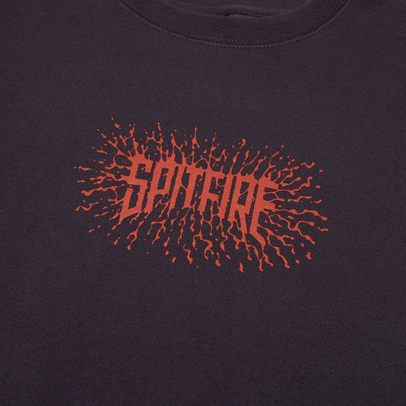 Spitfire Splat Sweatshirt - Asphalt/Red