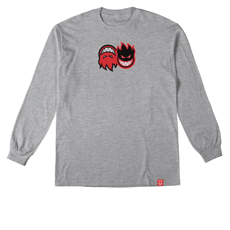 Spitfire Eternal Fill Long Sleeve T-Shirt - Sport Grey/Red/Black/White