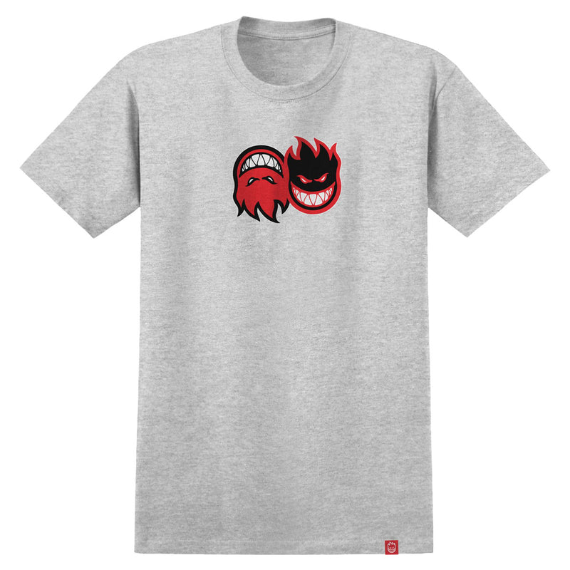 Spitfire Eternal Fill T-Shirt - Heather Grey/Red/Black/White