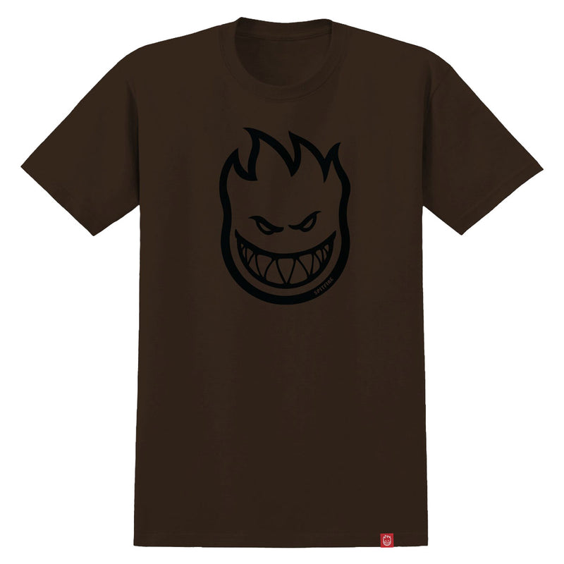 Spitfire Bighead T-Shirt - Dark Chocolate/Black