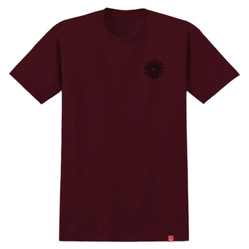 Spitfire Classic '87 Swirl Fill T-Shirt - Burgundy/Black/White