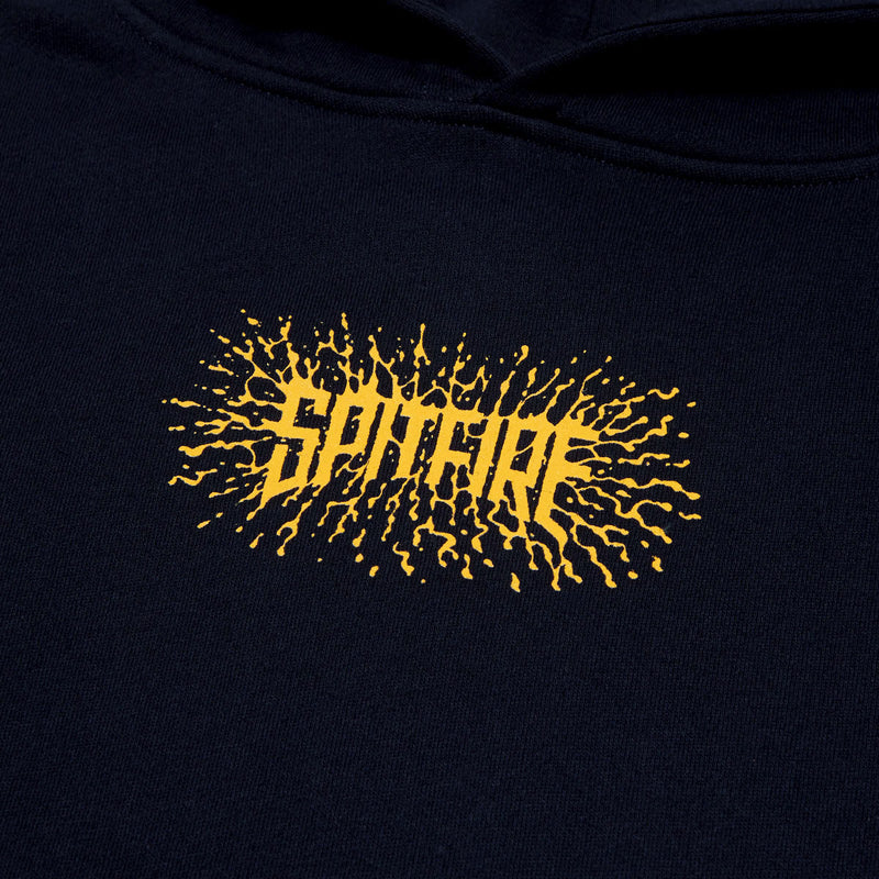 Spitfire Youth Splat Hoodie - Classic Navy/Yellow