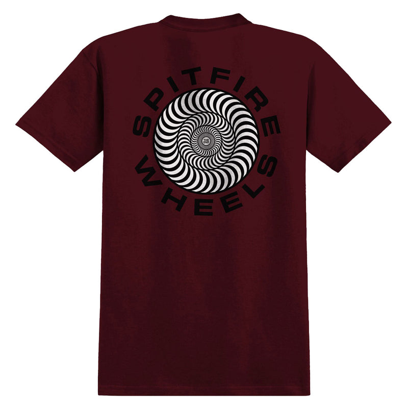 Spitfire Youth Classic '87 Swirl Fill T-Shirt - Maroon/Black/White