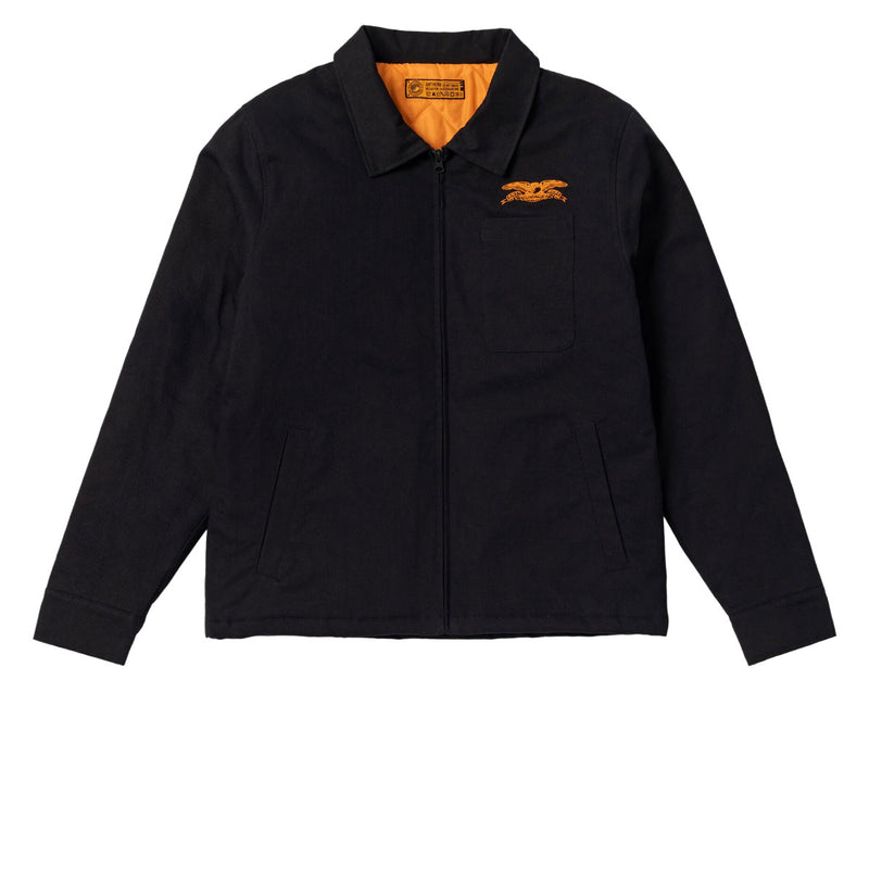 Anti-Hero Basic Eagle Stash Jacket - Black/Orange Embroidery