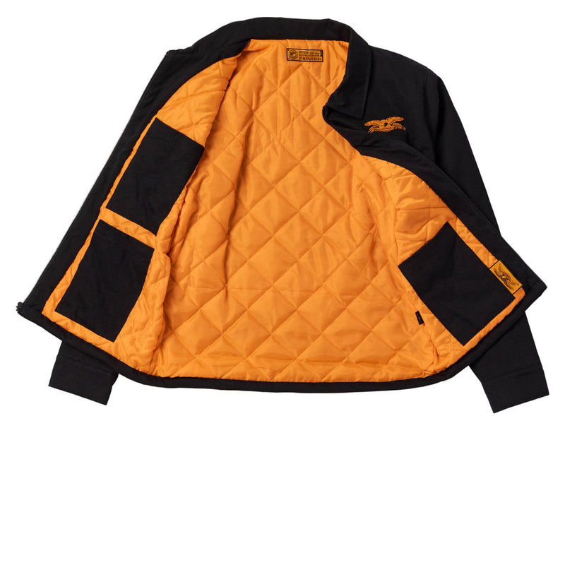 Anti-Hero Basic Eagle Stash Jacket - Black/Orange Embroidery