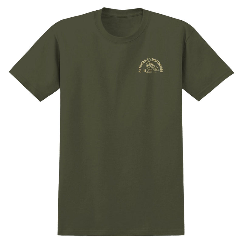Anti-Hero Clubhouse T-Shirt - Olive/Cream