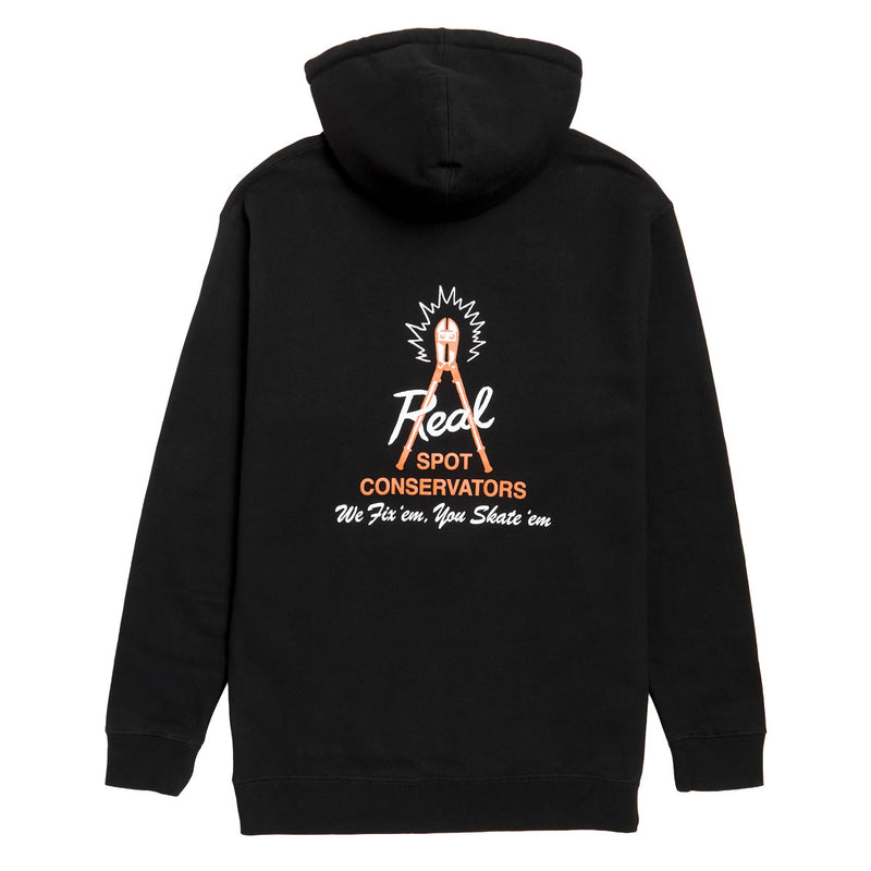 Real Spot Conservators Hoodie - Black/White/Orange