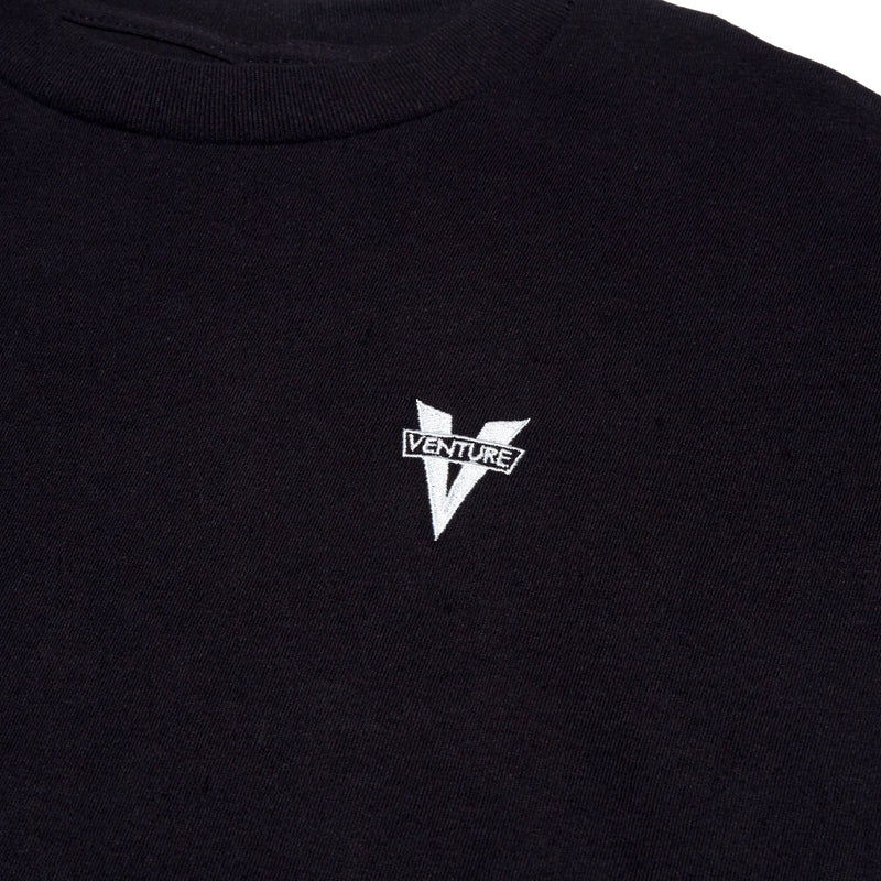 Venture Heritage Emb T-Shirt - Black/Cool Grey
