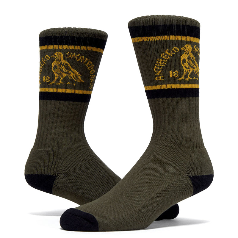 Anti-Hero Clubhouse Socks - Olive/Gold/Black