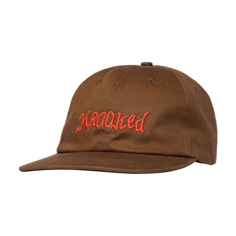 Krooked Double Ok Script Hat - Brown