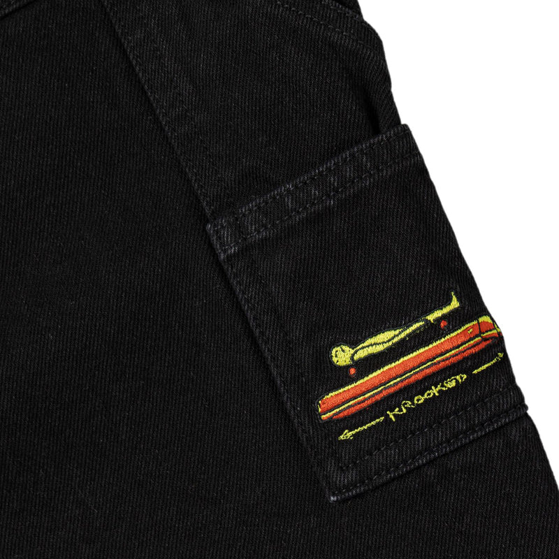 Krooked Koffin Carpenter Jeans - Black Denim