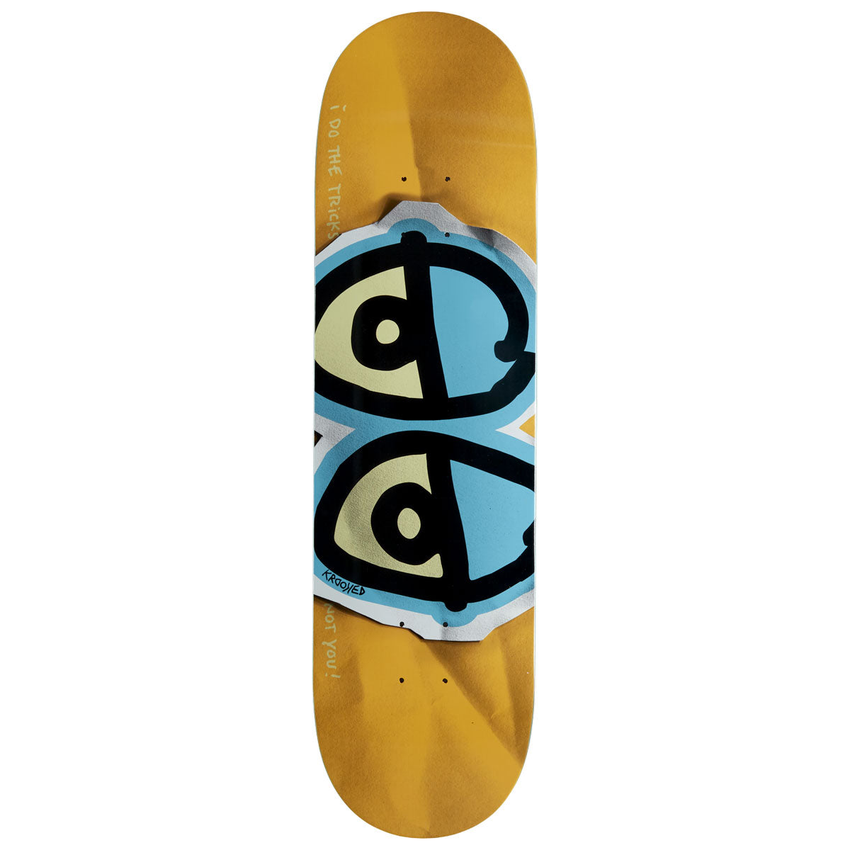Krooked DBX Eyes Skateboard Deck - Blue - 8.38