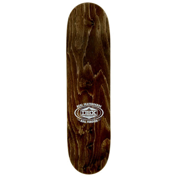 Real DBX Oval Skateboard Deck - Silver Foil - 8.50