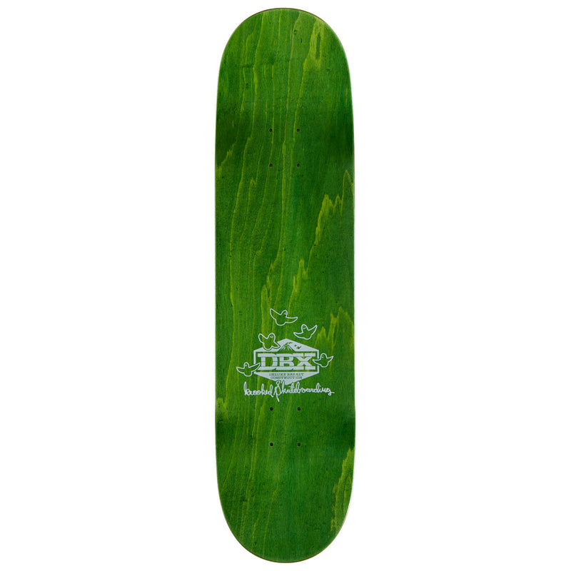 Krooked Worrest Struggual DBX Skateboard Deck - Green/Purple - 8.25