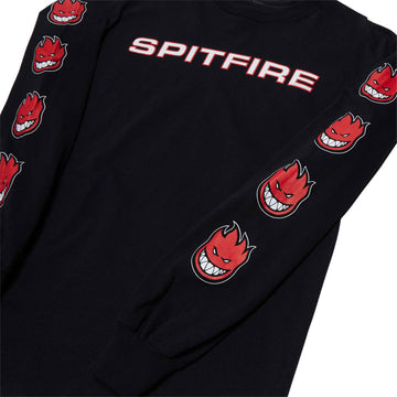 Spitfire Classic '87 Bighead Fill Long Sleeve T-Shirt - Black/Red/White