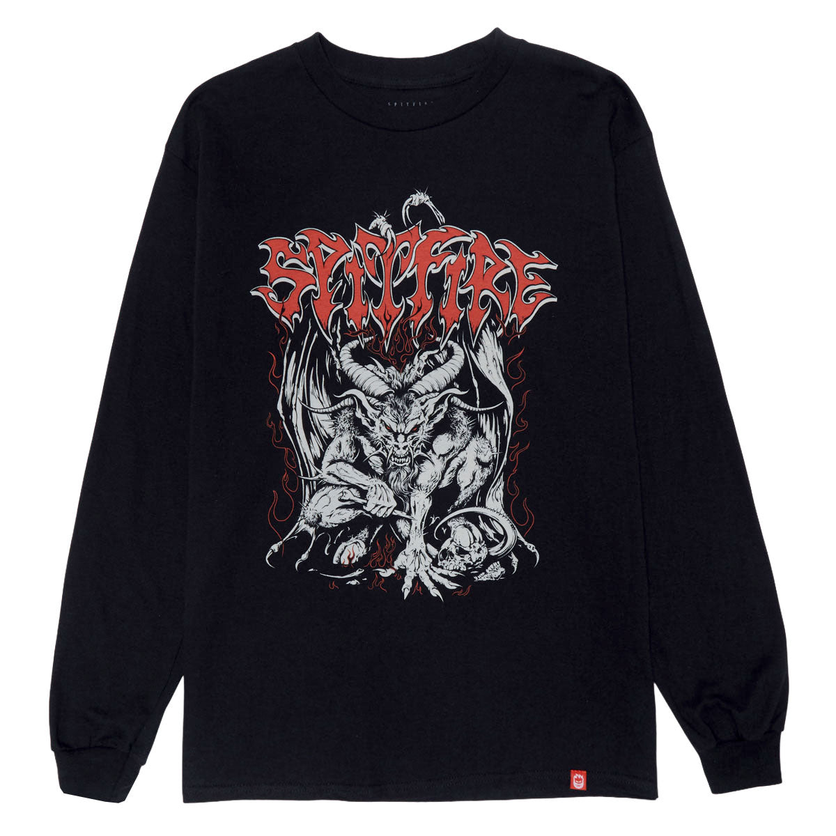 Spitfire Demon Long Sleeve T-Shirt - Black/Multi Color – CCS