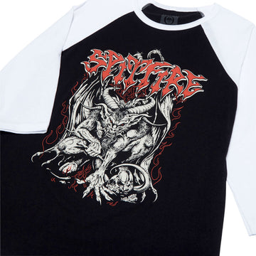 Spitfire Demon 3/4 Sleeve T-Shirt - Black/White/Multi Color