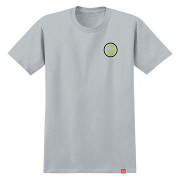 Spitfire Classic Swirl Overlay T-Shirt - Ice Grey/Black/Green