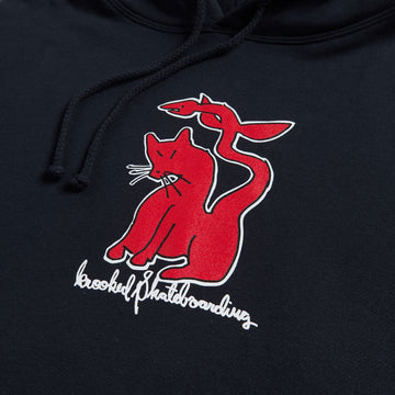 Krooked Kat Serpent Hoodie - Navy/Red/White/Black