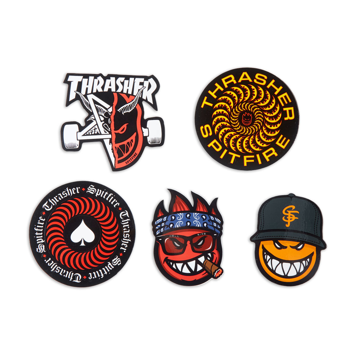 Spitfire x Thrasher Sticker Pack image 1