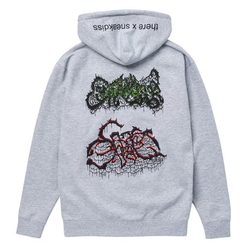 There x Sneakdiss Zip Hoodie - Grey Heather/Multi Color
