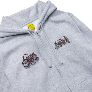 There x Sneakdiss Zip Hoodie - Grey Heather/Multi Color
