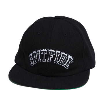 Spitfire Team Bighead Flame Script Hat - Black/White
