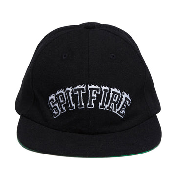 Spitfire Team Bighead Flame Script Hat - Black/White