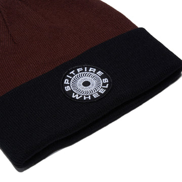 Spitfire Classic '87 Swirl Patch Beanie - Black/Dark Red