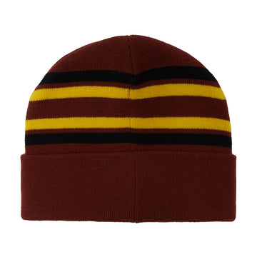 Krooked Eyes Beanie - Dark Red/Gold/Black