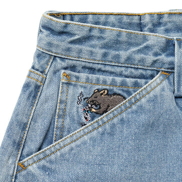 Real Street Cleaner Shorts - Light Bleached Wash