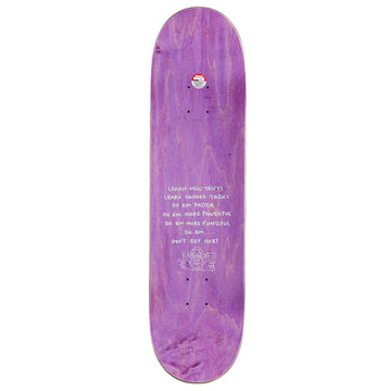 Krooked Worrest Chrome Zone Twin Tail Skateboard Deck - Black - 8.30