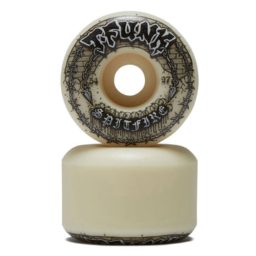 Spitfire T-Funk Raw F4 97 Radial Full Skateboard Wheels - Natural - 54mm