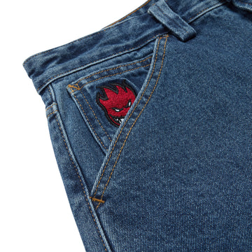 Spitfire Bighead Fill Denim Shorts - Medium Stone Wash