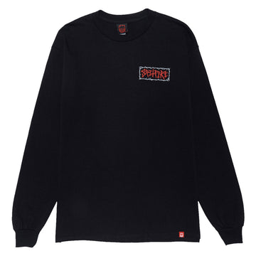 Spitfire Gas Mask Long Sleeve T-Shirt - Black/Multi Color
