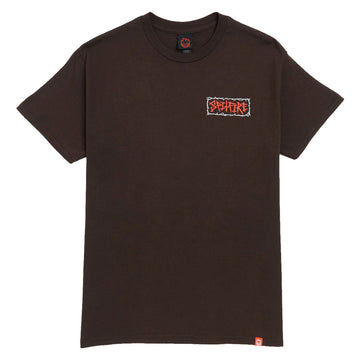 Spitfire Gas Mask T-Shirt - Dark Chocolate/Multi Color