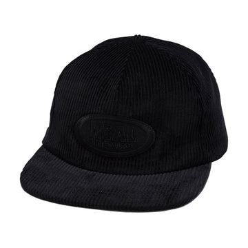 Real Oval Snapback Hat - Black/Black
