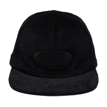 Real Oval Snapback Hat - Black/Black