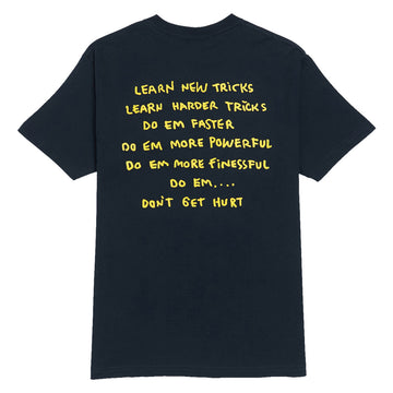 Krooked New Tricks T-Shirt - True Navy/Yellow/Black/White