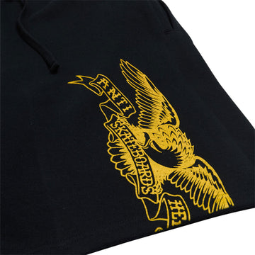 Anti-Hero Basic Eagle Sweat Shorts - Black/Yellow